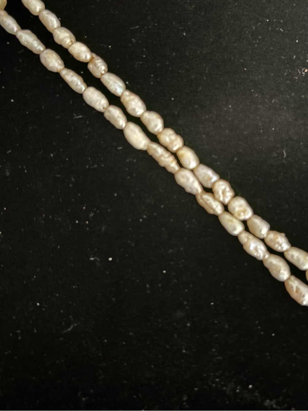 Vintage Double-strand Freshwater Rice Pearl Necklace - Picture 8 of 8